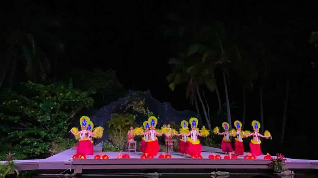 Dancers at the Smith Family Luau show