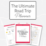 pinterest graphic with preview of road trip planner