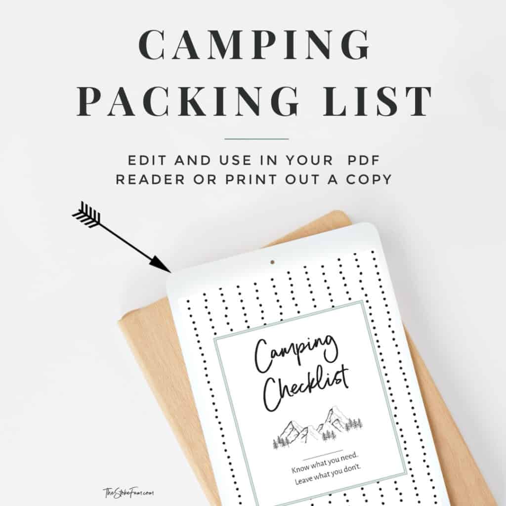 Camping Checklist Graphic