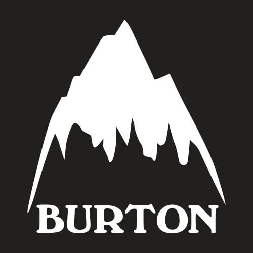 burton mountain logo white